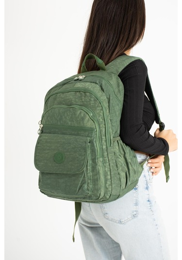 Ultra Hafif Çok Cepli Su Geçirmez Sırt Çantası Unisex Yeşil Model:571-2a - Yeşil