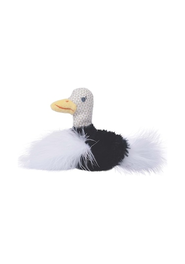 M-pets Plume Ostrich Catnipli Kedi Oyuncağı White