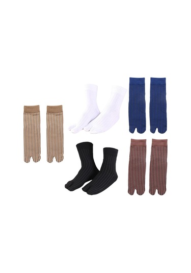 Suntek Elastik Pamuk Tabi Çorap 2 Parmaklı Parmak Arası Terlik Mavi