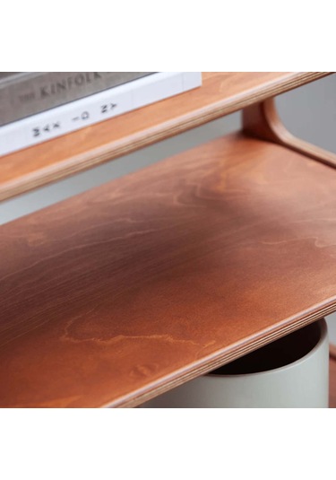 Woodesk Presa, Ahşap Kitaplık Ve Raf Ünitesi, 190x140, Tik Renk