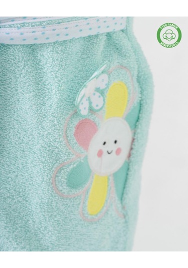 Çiçekli Bornoz Mint Mint