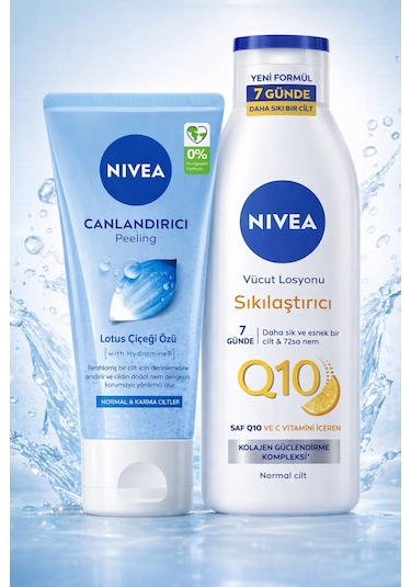 Q10 250 Ml Sıkılaştırıcı Vücut Losyonu + Yüz Peelingi 150 İkili Set