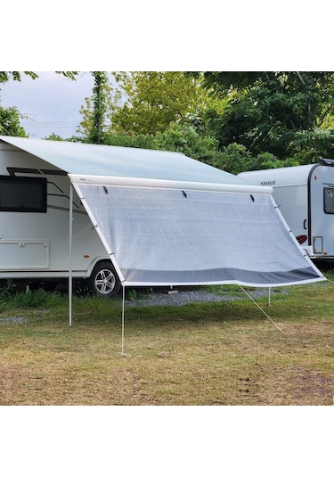 2k Karavan Gri Plus 440cm Karavan Tente Güneşliği Ön Perde