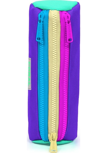 Coral High Kids Mor Renk Detaylı Üç Bölmeli Kalem Çantası 22034