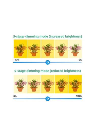 Reedark İç Mekan Bitki Büyütme Işıkları 3 Kafa 6.2 W Güneş Işığı