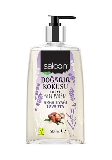 Saloon Doğanın Kokusu Argan Yağı ve Lavanta Sıvı Sabun 500 ML