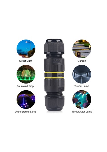 Suofeng Ip68 Su Geçirmez Konnektör, Dış Mekan Kablosu Bağlantısı, Ew-m20-3p 9-12mm , 24a Akım, -40 C/+105 C Çalışma Sıcaklığı