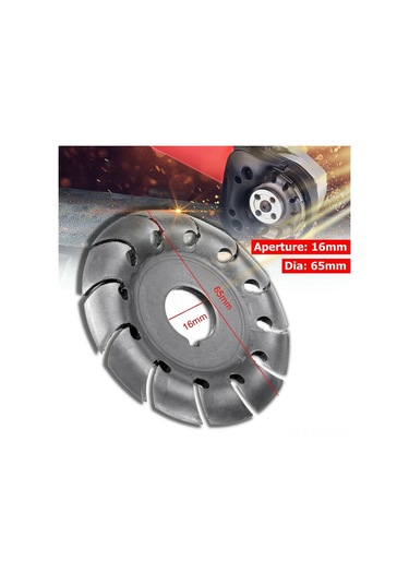Padalink 90mm Ahşap Oyma Ve Parlatma Diski - 12 Dişli Mangan Çelik Taşlama Tekerleği - 5/8" Arbor
