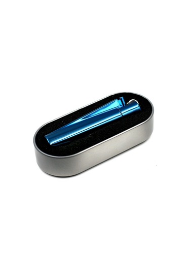 Mobgift İsme Özel Metal Taşlı Gazlı Çakmak Mavi