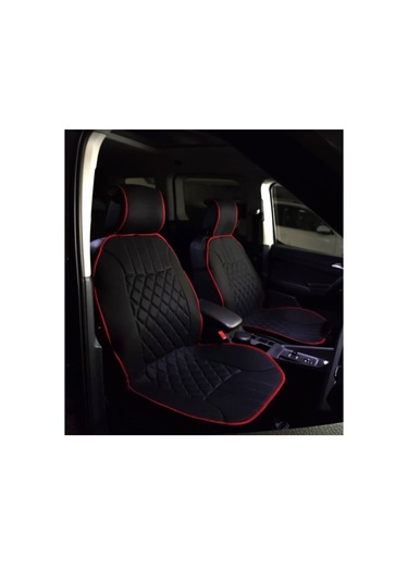 Point Alfa Romeo 146 Sedan Oto Siyah-kırmızı Ön İki Koltuk Minderi