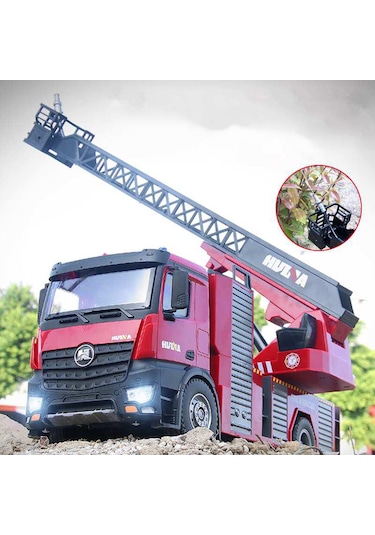 Huına1561 1/14 22ch Rc Merdivenli Yangın Söndürme İtfaiye Kamyonu