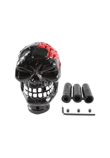 Suntek Manuel Kafatası Vites Değiştirme Topuzu Siyah