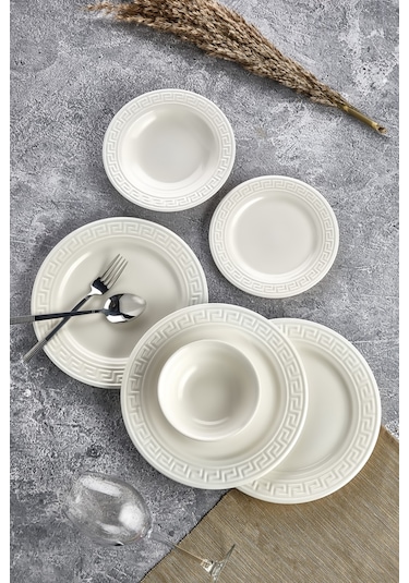 Cooker 6 Kişilik Milano 24 Parça Yemek Takımı Ckr4003