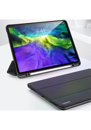 Dux Ducis Apple Uyumlu iPad Pro 12.9 (2021-2020-2018 )Kılıf Kalem Yerli Soft