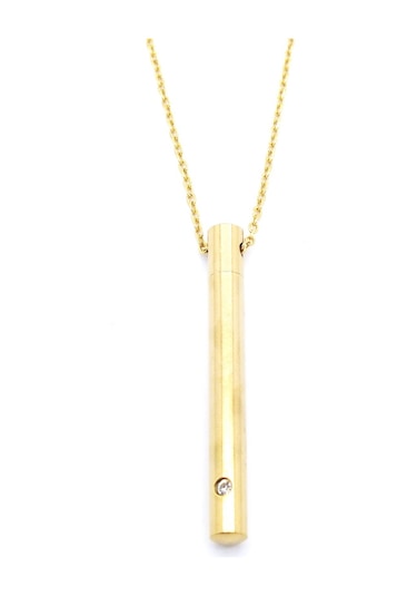 Ferizz Altın Kaplama Oval Uzun Erkek Kolye 60 Cm Ekly-108