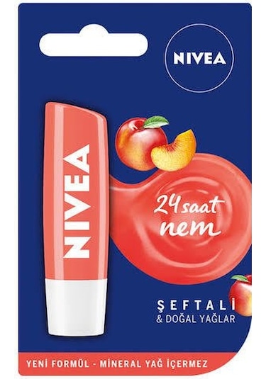 Nivea Şeftali Özlü Dudak Bakım Kremi 4.8 G