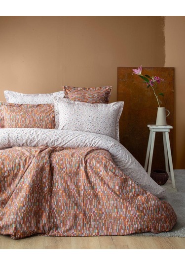 Apricitas Leros Terracota Nevresim Takımı Tek Kişilik Renkli