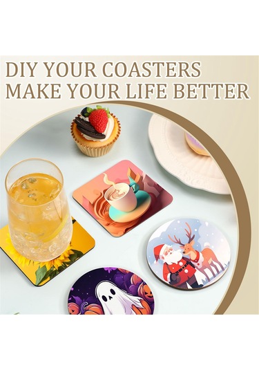 Xurunkeji 24 Adet Süblimasyon Bardak Altlığı 4 X 4 İnç Sert Levha Bardak Altlığı Mantar Ve Mdf Boş Süblimasyon Araba Bardak Altlıkları Yuvarlak, Kare Beyaz Xurunkeji 24 Adet Süblimasyon Bardak Altlığı 4 X 4 İnç Sert Levha Bardak Altlığı Mantar Ve Mdf Boş Süblimasyon Araba Bardak Altlıkları Yuvarlak, Kare Beyaz