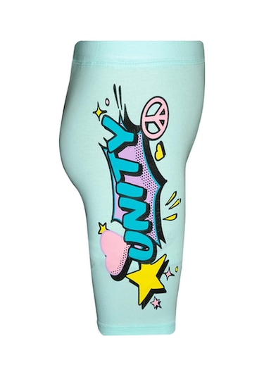 Lovetti Mint Kız Çocuk Unıty Baskılı Bisiklet Şort 7953M024 Mint Yeşili