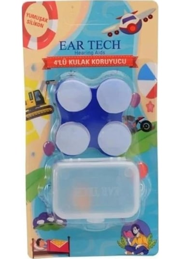 Ear Tech Kulak Tıkacı Silikon 4'lü