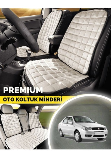 Fiat Albea Koltuk Minder Ortopedik Cepli Araç Ve Kılıf Seti Tam Uyumlu,bej Renk