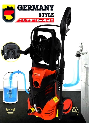 Germany Style 150 ST 180 Bar Elektrikli Yüksek Basınçlı Yıkama Makinesi