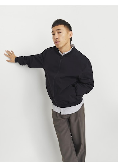 Erkek Beyzbol Yaka Bomber Ceket - Charge - 12268608 Black Siyah