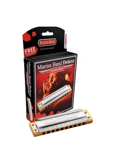 Hohner Marine Band Deluxe Mızıka re Majör