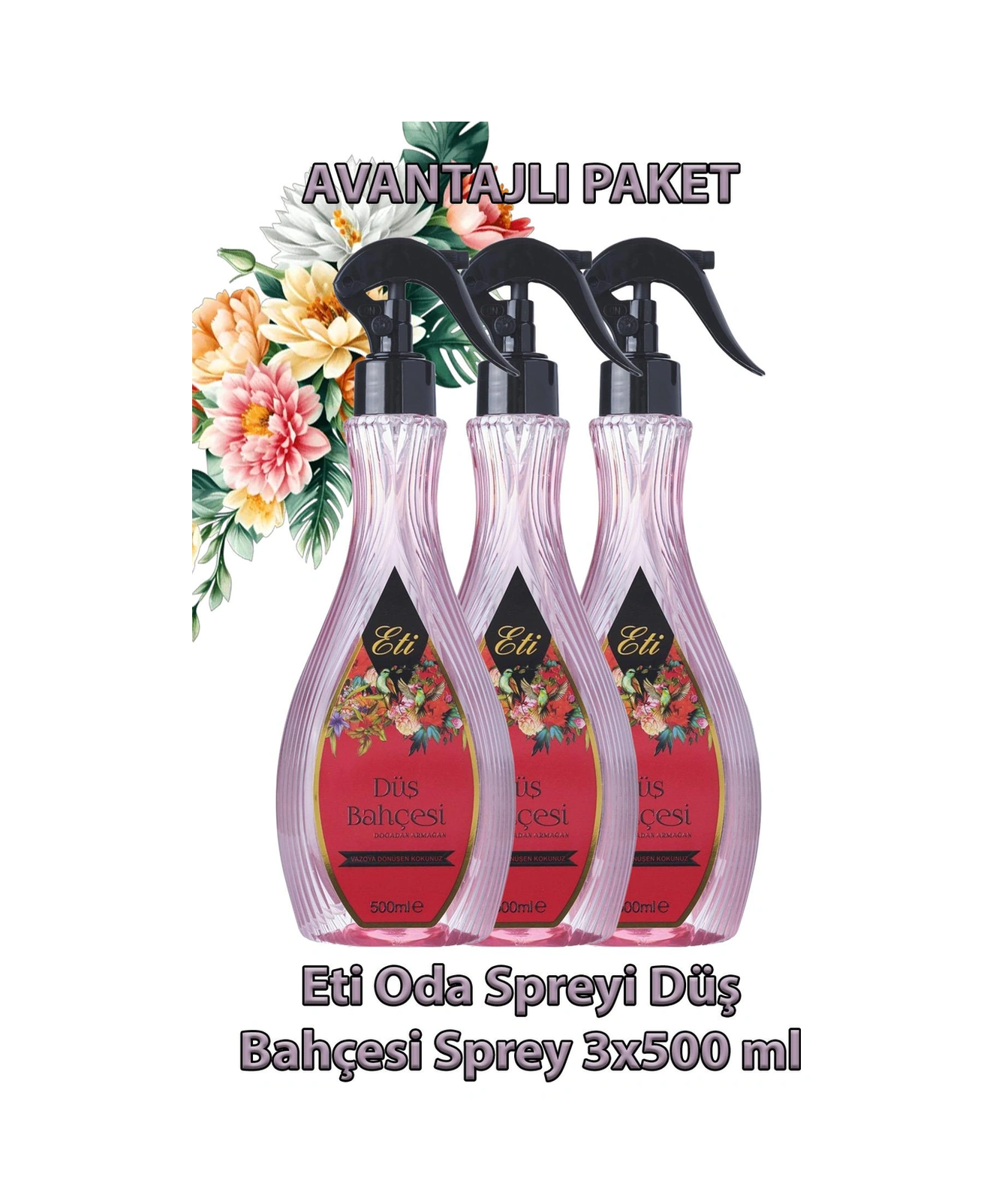 Eti Oda Spreyi Düş Bahçesi Sprey 500 Ml 3 Adet Bahar