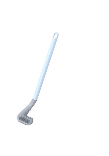 Silikon Yumuşak Kıllı Tuvalet Fırçası-gök Mavisi