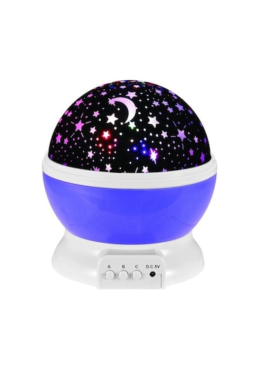 Dönen Projeksiyon Gece Lambası Star Master Ay Yıldız Duvar Led (404810359)