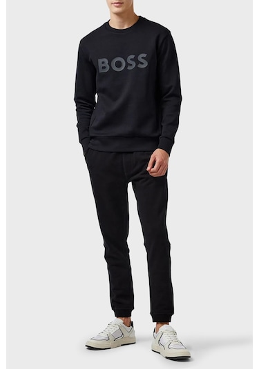 Boss Erkek Sweat 50506119 001 Siyah Siyah