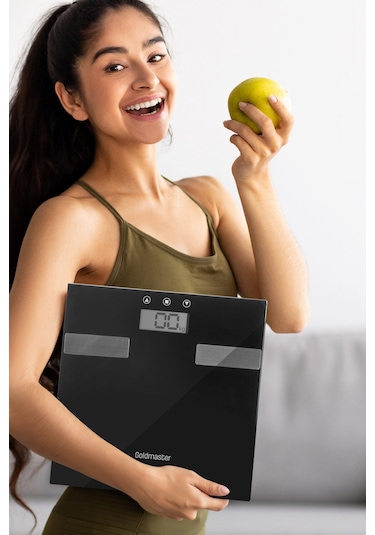 Fitmax Geniş Ekranlı Yağ Ölçer Fonksiyonlu Vücut Analizli Tartı Baskül