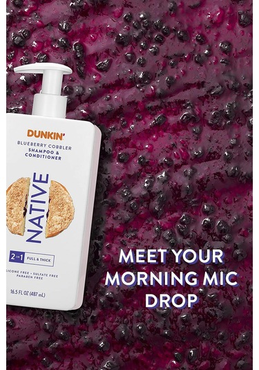 Native Dunkin Blueberry Cobbler 2 Si 1 Arada Şampuan Ve Saç Kremi 487ml Tüm Saçlar