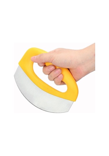 Primepickings 2 Adet Paslanmaz Çelik Pizza Kesme Bıçağı, Halkalı Çok İşlevli Pişirme Aracı Diğer