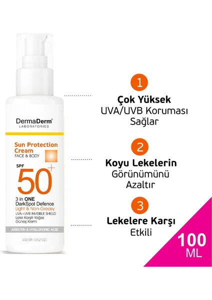 Dermaderm Gunes Kremı Sprey Spf 50+ 100ml