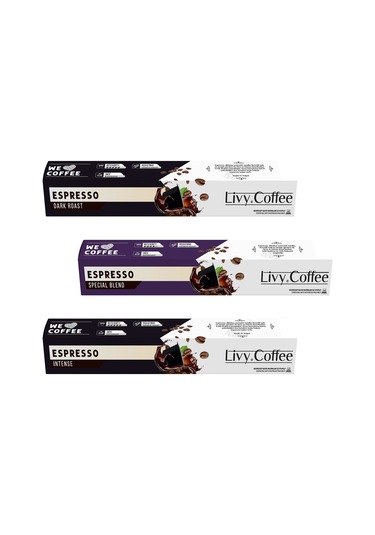 Livy Coffee Nespresso Uyumlu Espresso Kapsül Kahve 3 x 10'lu