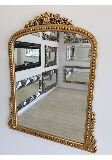 Ayna Denizi Lady Gold Model Altın Renk Dekoratif Ayna