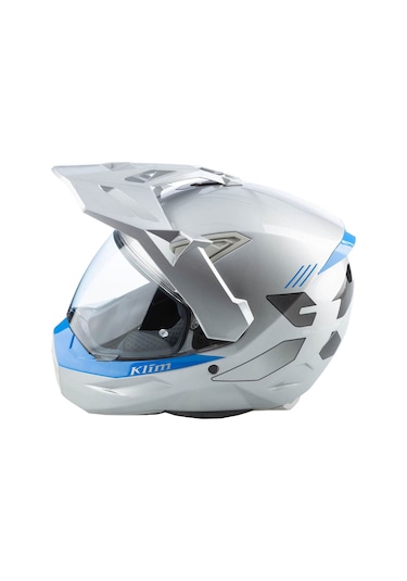Klim X1 Alpha Carbon Concept Korumalı Adv Motosiklet Kaskı Beyaz Mavi