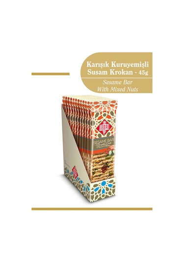 Karışık Kuruyemişli Susam Krokan 45 G X 12 Adet