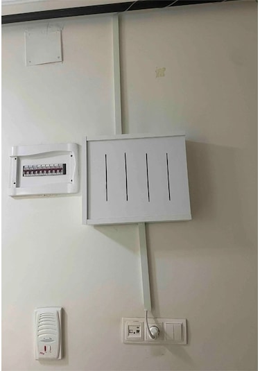 Besa Home Wi-fi Wifi Kutusu Şartel Modem Kutusu Priz Elektrik Kablo Gizleme Montaj Dekoratif Mobilya Beyaz