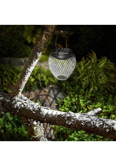 Güneş Fener Açık Güneş Enerjili Kolye Işık Bahçe Avlu L6359w