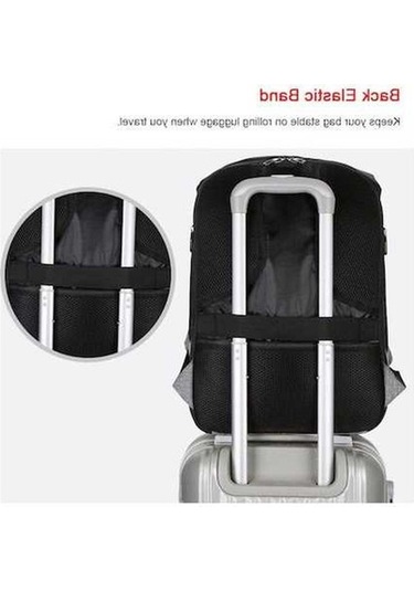 Dancemonkey Çok İşlevli Açık Çanta, Güvenlik Şarj Seyahat Çantası, Hırsızlığa Karşı Omuz Koyu Kırmızı Koyu Kırmızı