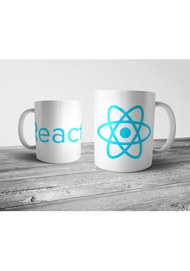 React - Programlama Kupa Bardak Model 2 Çok Renkli