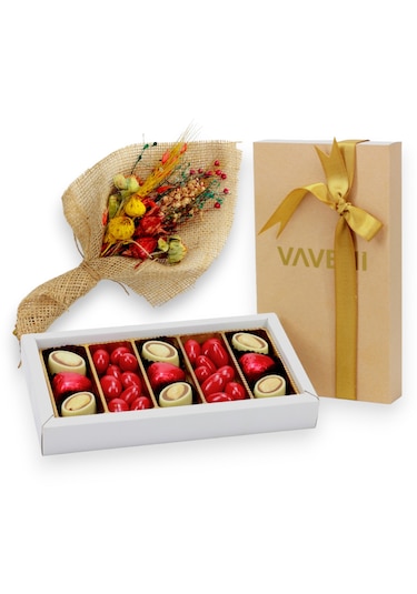 Vaveni Çikolata Kalpli Çikolata Çiçek 170 G