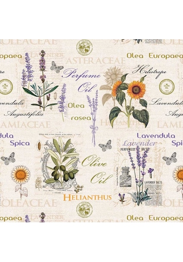 Muşamba Masa Örtüsü Astarlı Lavender