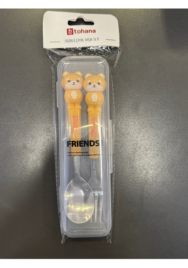 Tohana Çocuk Çatal Kaşık Seti 2 Parça Sarı Sarı