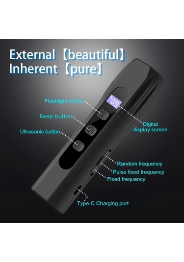 Willowhaven Siyah Otomatik Ses Teknolojili Köpek Havlama Kontrol Cihazı Uzun Mesafe Efektif