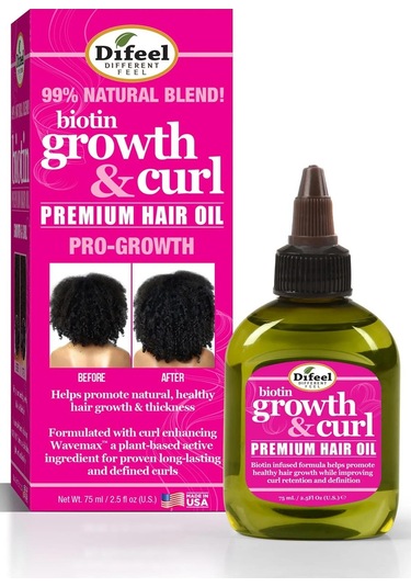 Difeel Biotin Growth & Curl Saç Yağı 75 ML