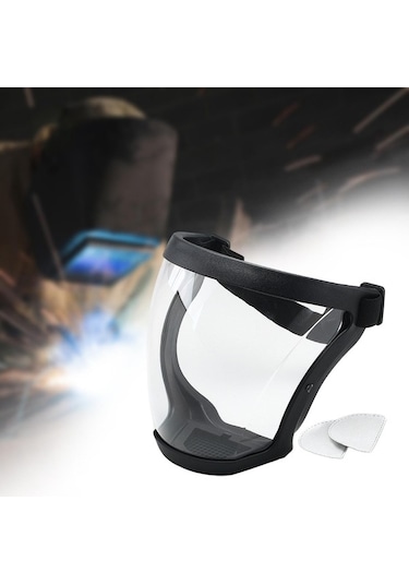 Trendooze Yüz Yabani Tam Suntek Siyah-ve-şeffaf Kalkanı İnşaat Hi